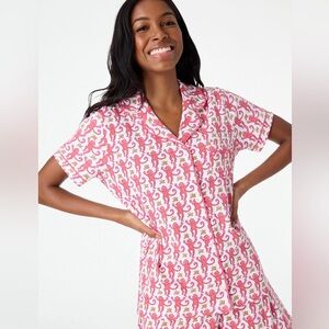 Pink roller rabbit polo set